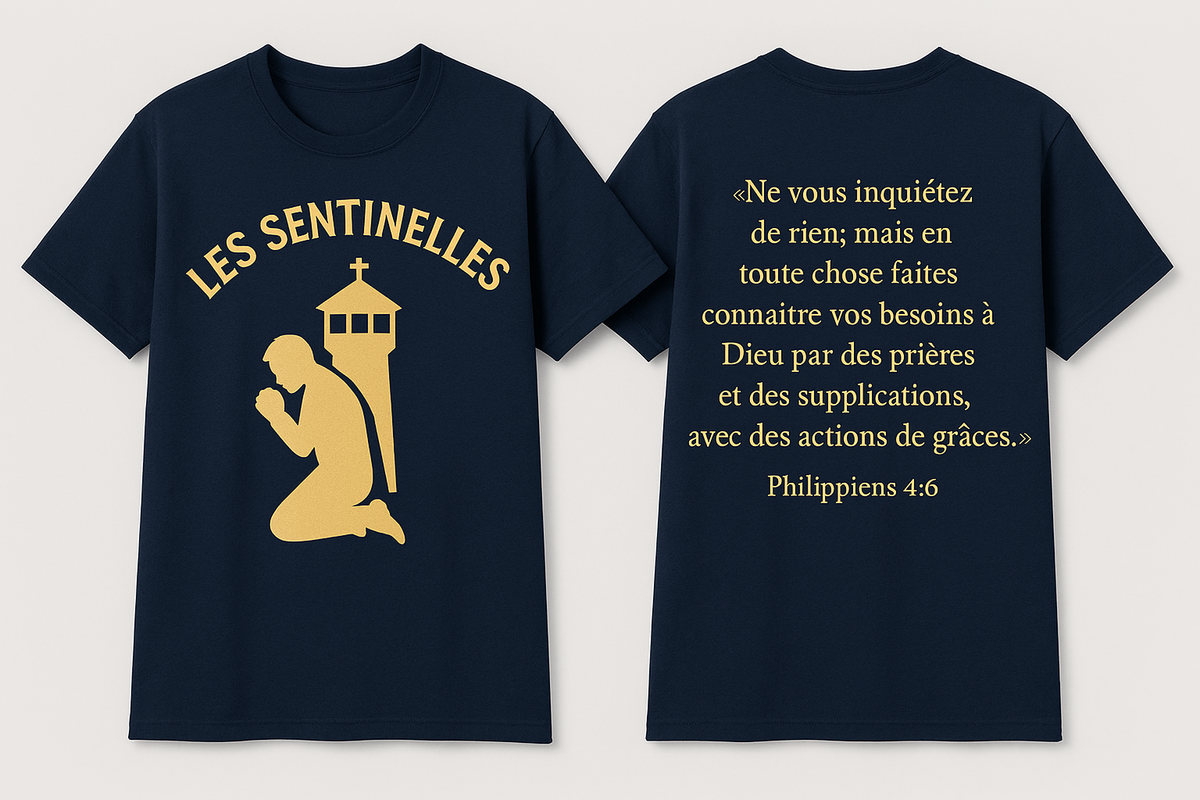 Les Sentinelles - Gold Wordings T-Shirt