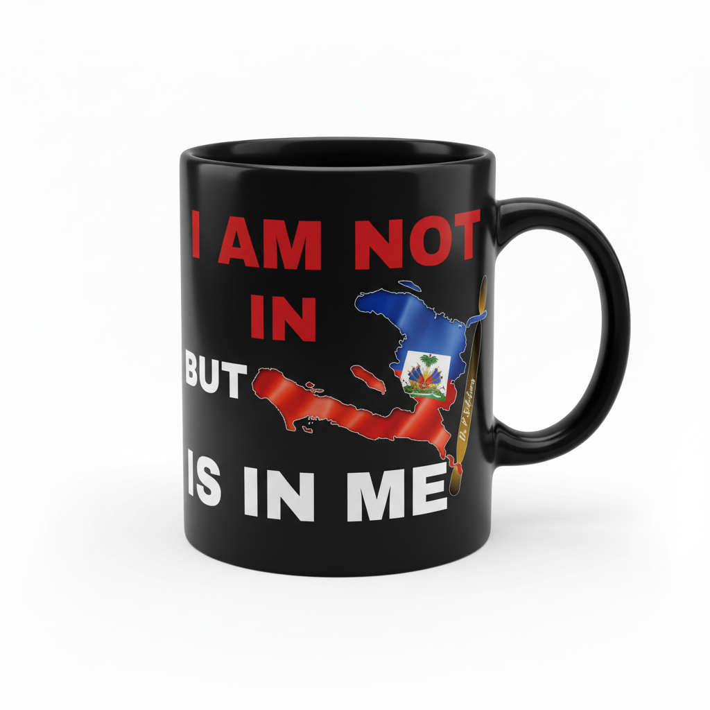 Black Haiti pride coffee mug