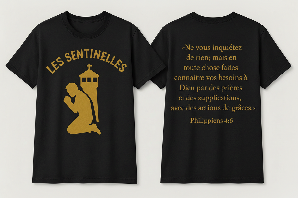 Les Sentinelles - Gold Wordings T-Shirt