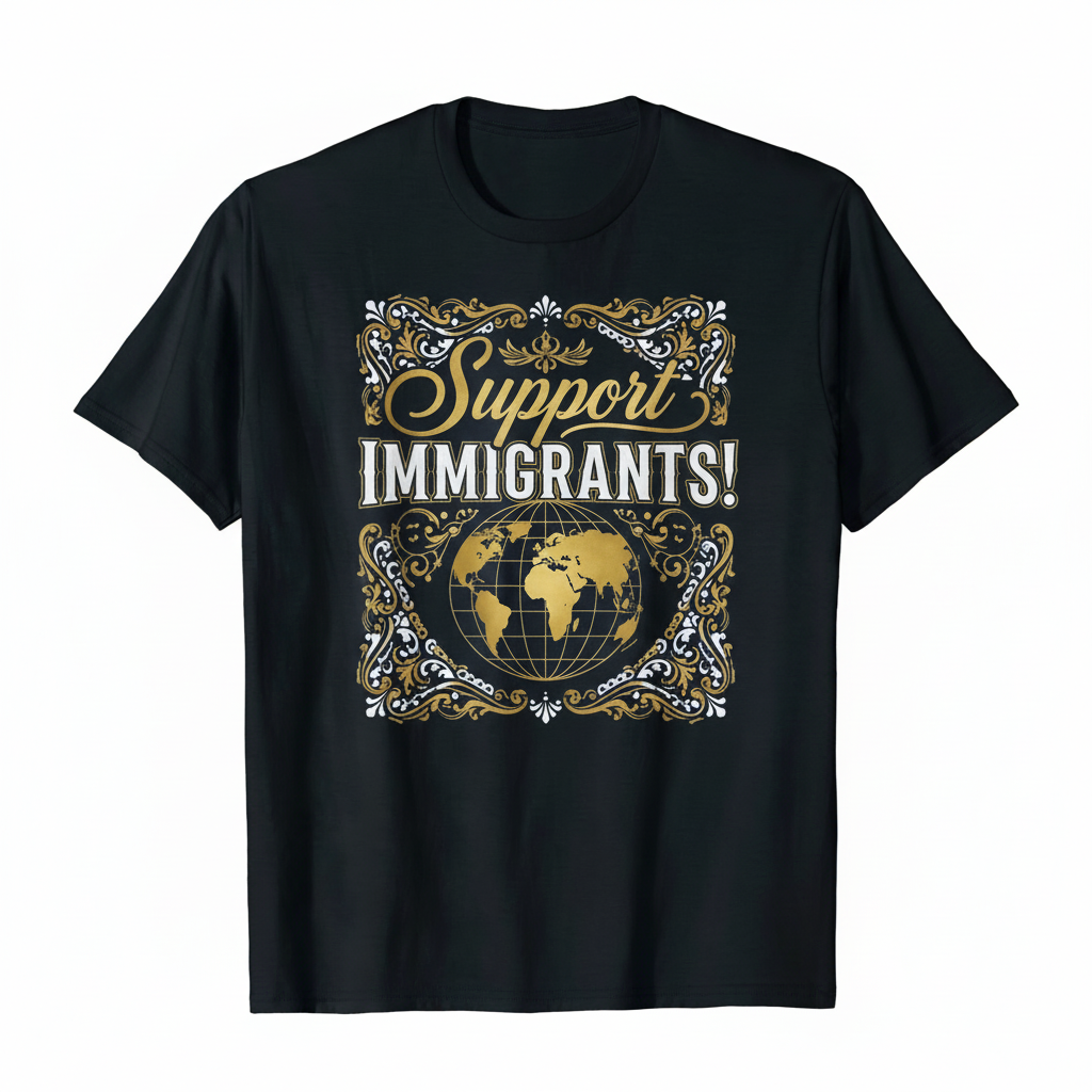 Black Support Immigrants T-Shirt