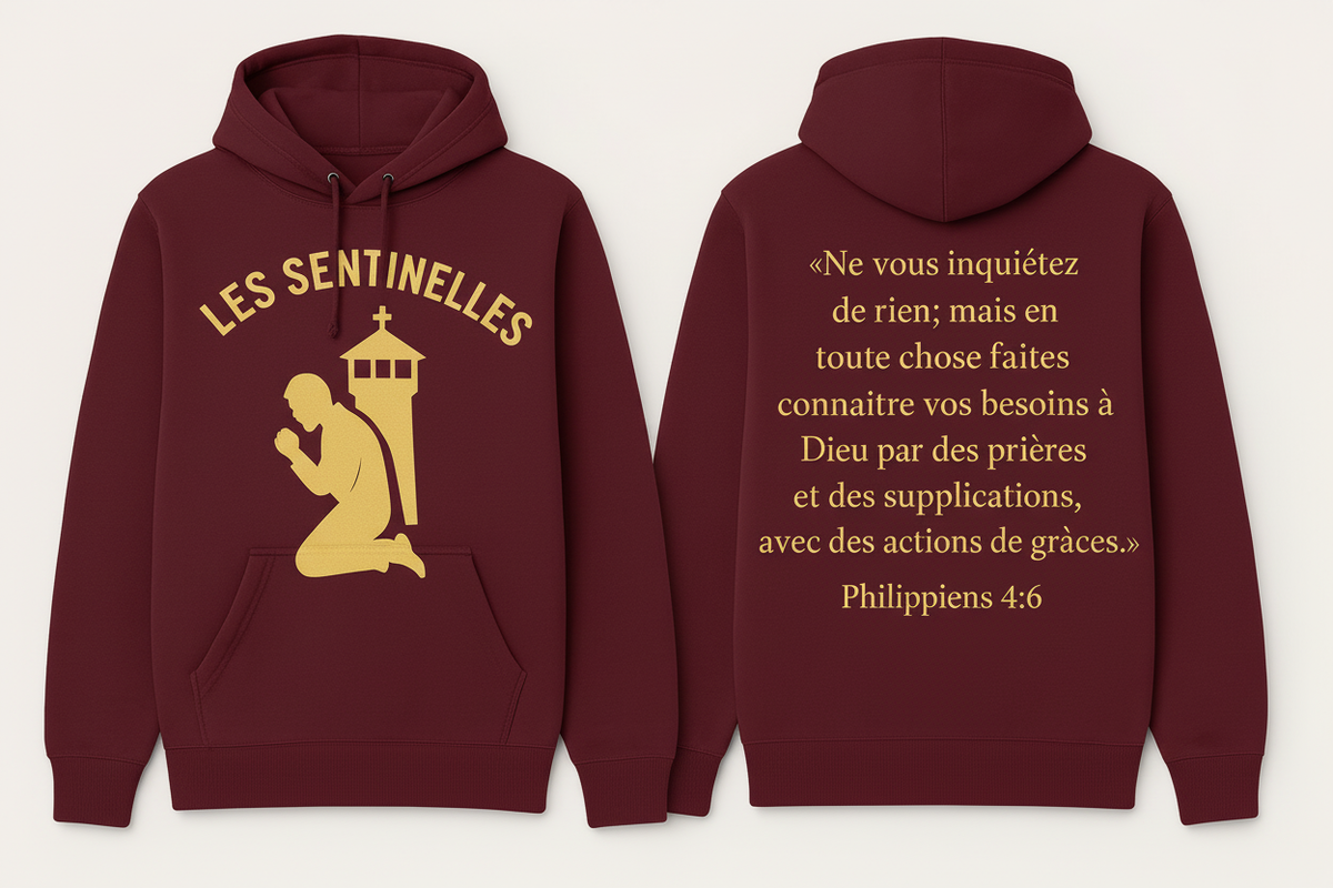 Burgundy Les Sentinelles Hoodie
