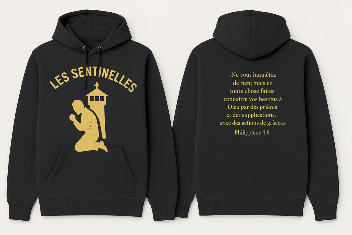 Charcoal Gray Les Sentinelles Hoodie