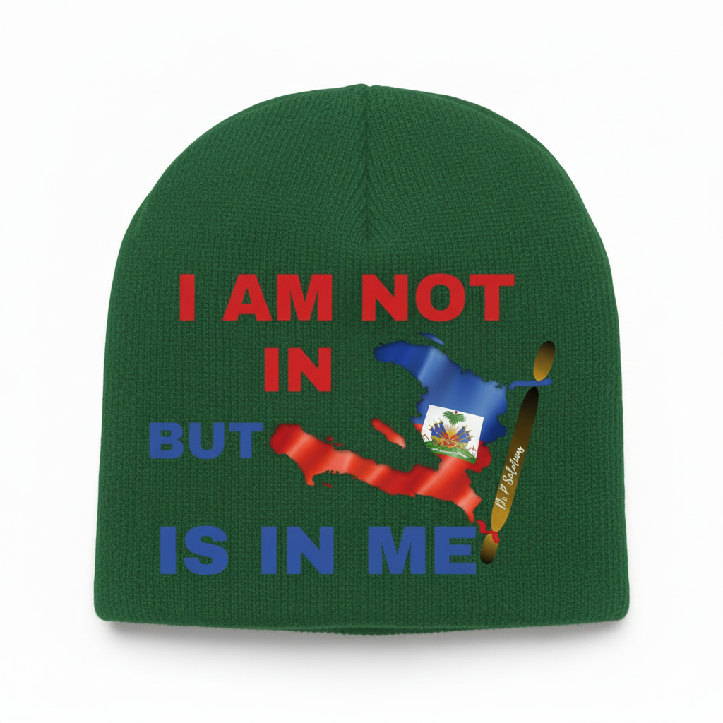 Forest Green Haiti Pride Beanie