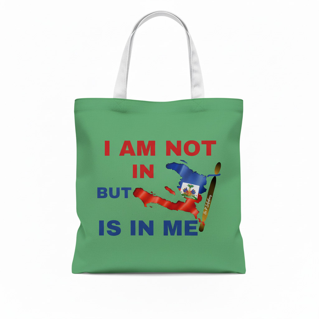 Green Haiti pride tote bag