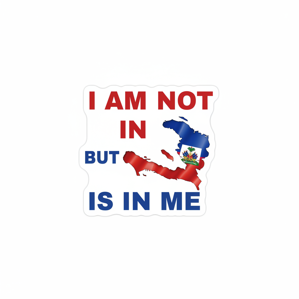 Haiti pride sticker