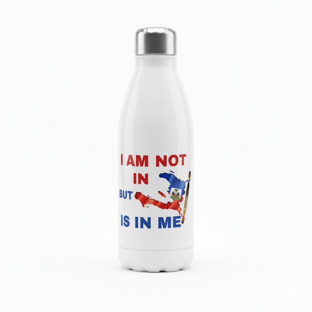 Haiti pride water bottle