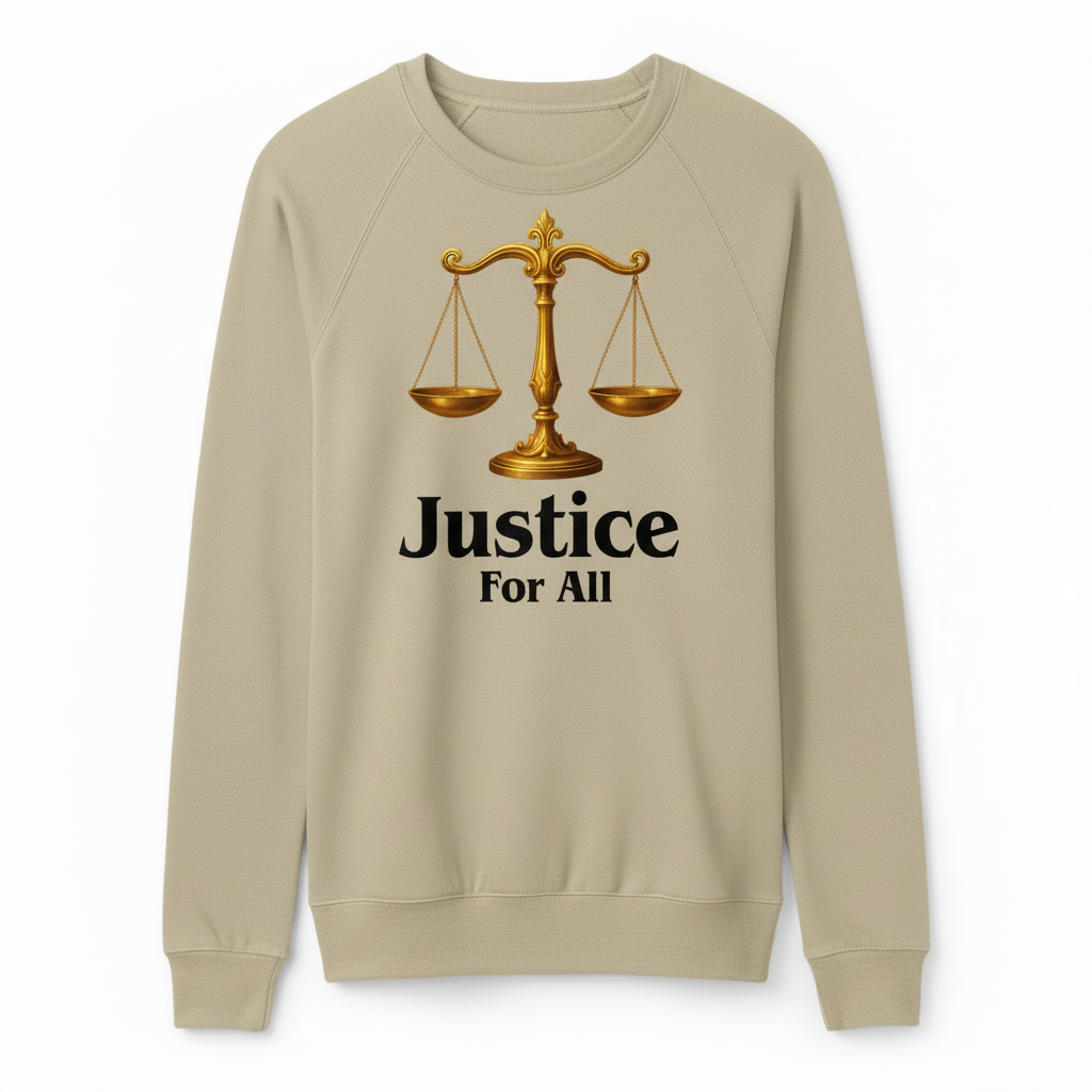 Justice for All Beige Sweatshirt