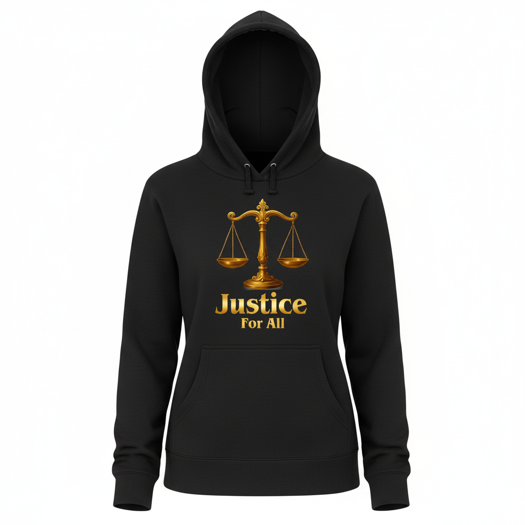 Justice for All Black Hoodie
