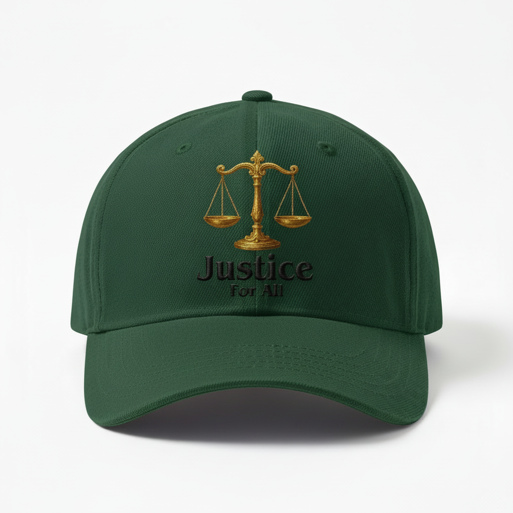 Justice for All Forest Green Baseball Cap