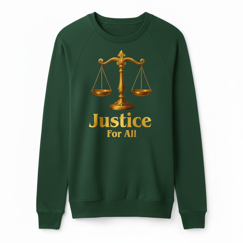 Justice for All Forest Green Sweatshirt