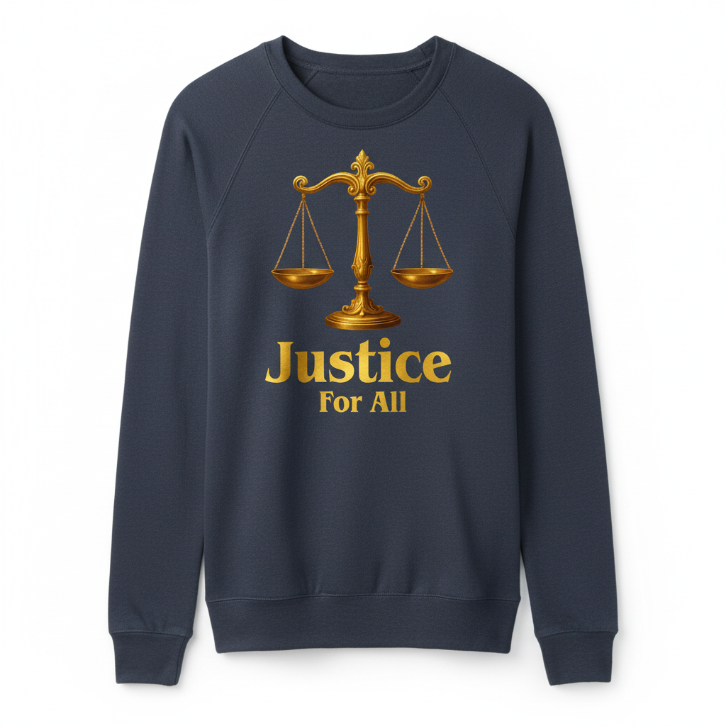 Justice for All Navy Sweatshirt