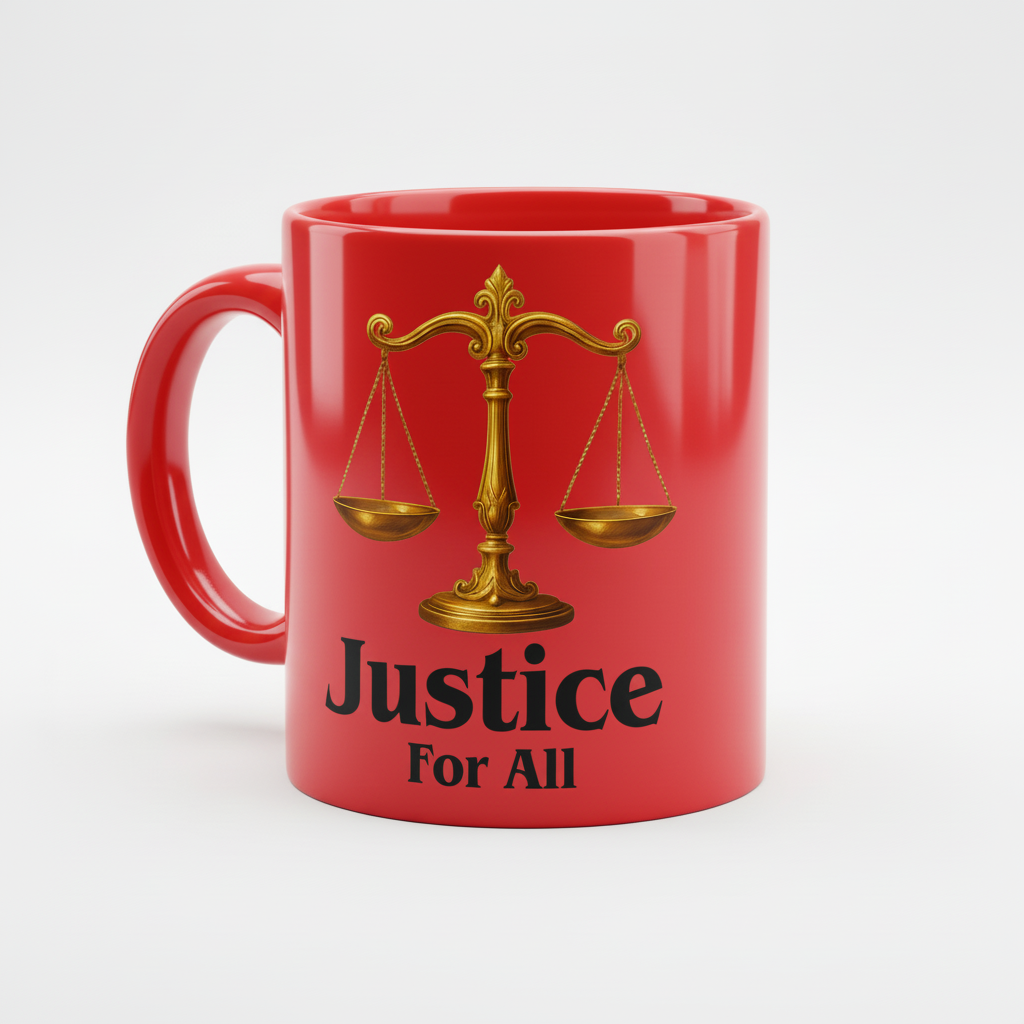 Justice for All Red Coffee Mug
