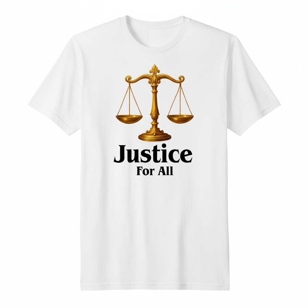 Justice for All White T-Shirt