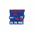 Navy blue Haiti pride sticker