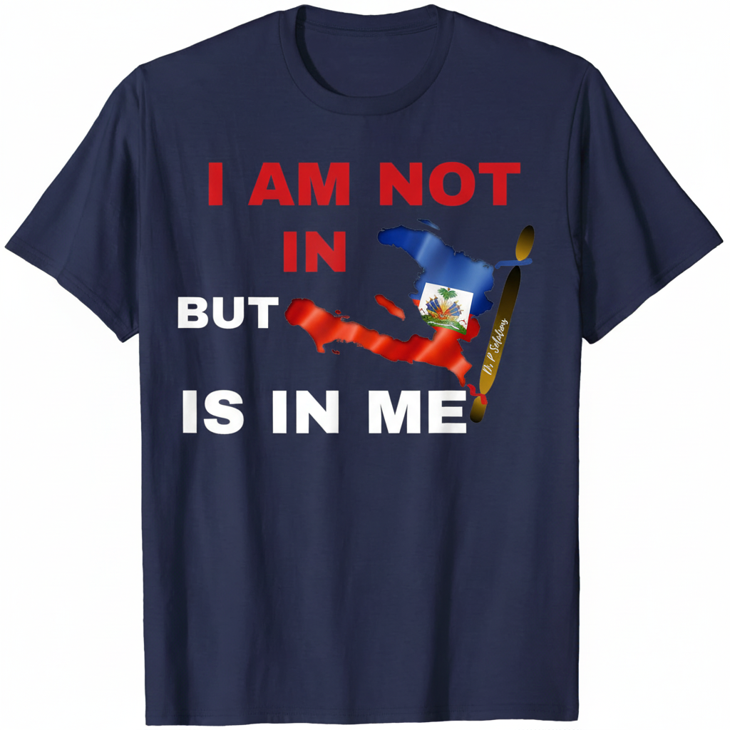 Navy Blue Haiti Pride T-Shirt - Improved