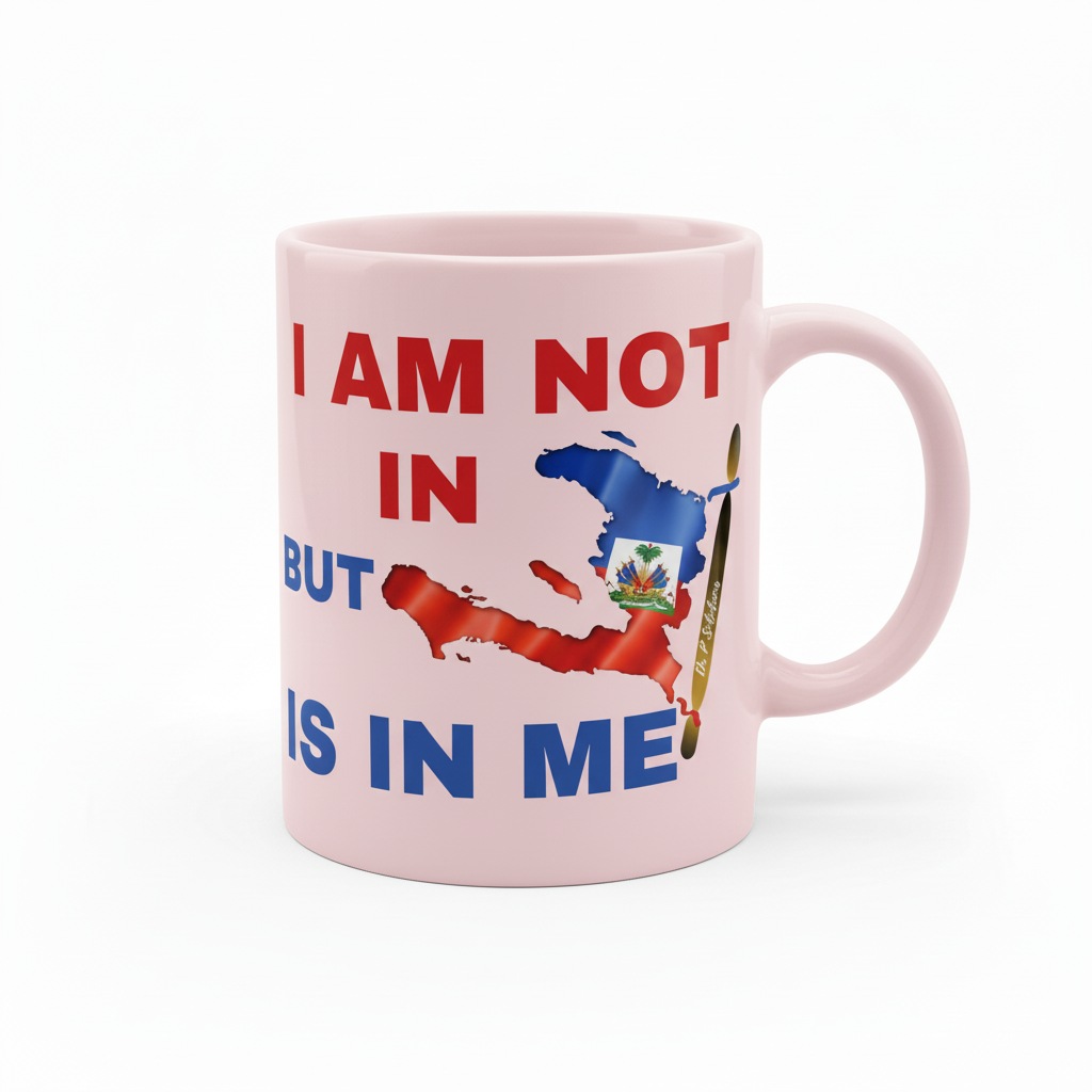 Pink Haiti pride coffee mug