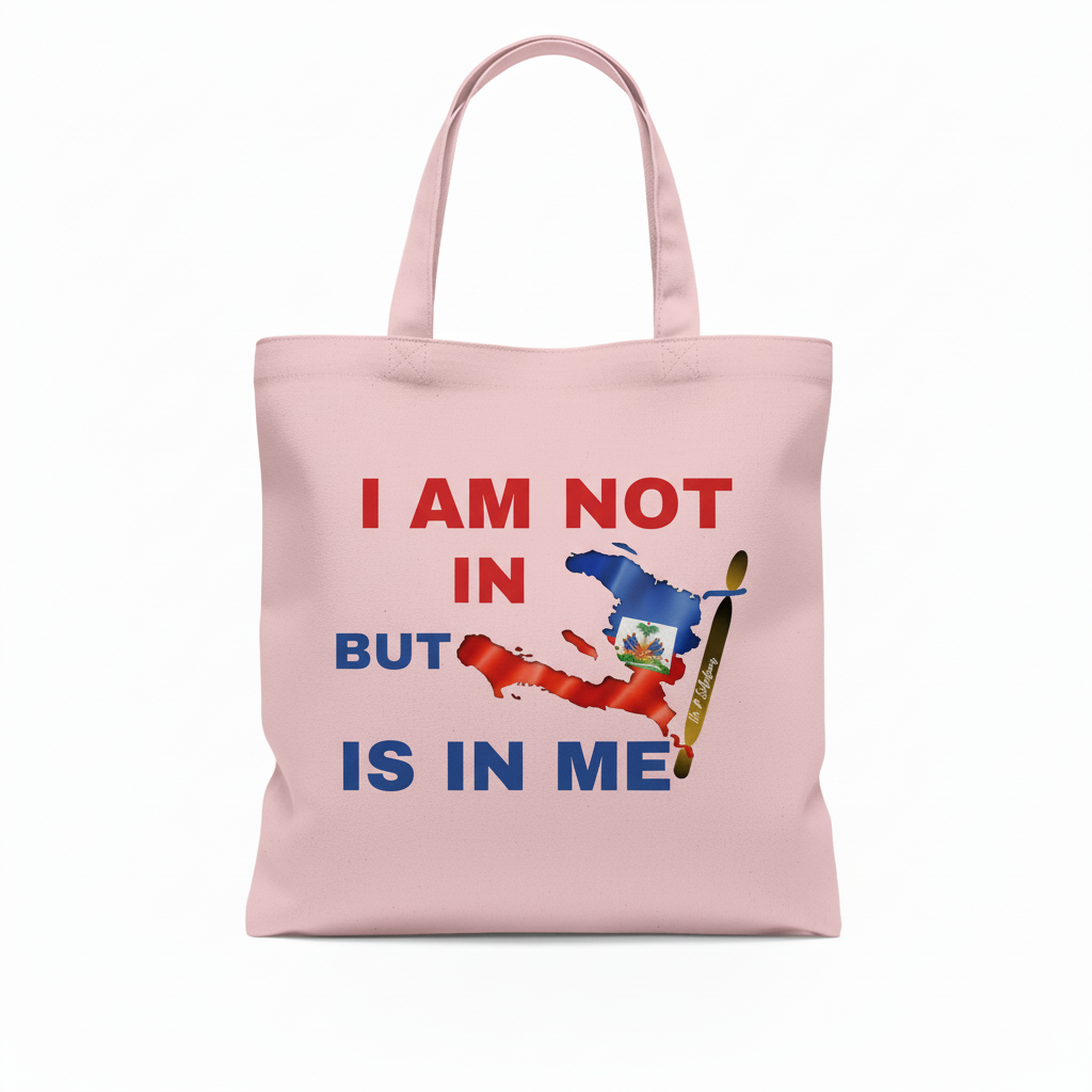 Pink Haiti pride tote bag