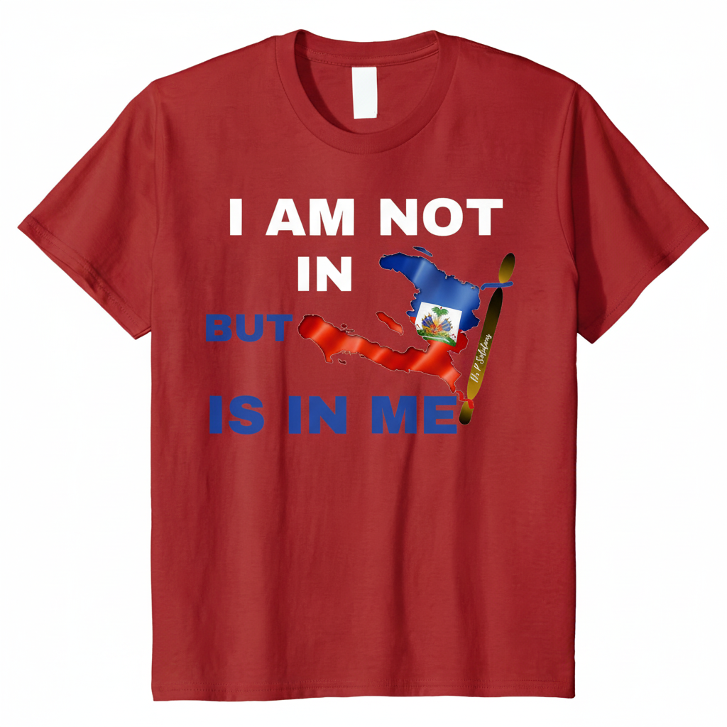 Red Haiti Pride T-Shirt - Improved