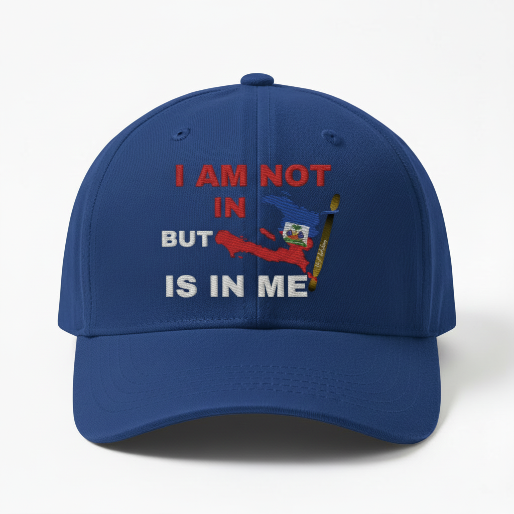 Royal blue Haiti pride baseball cap