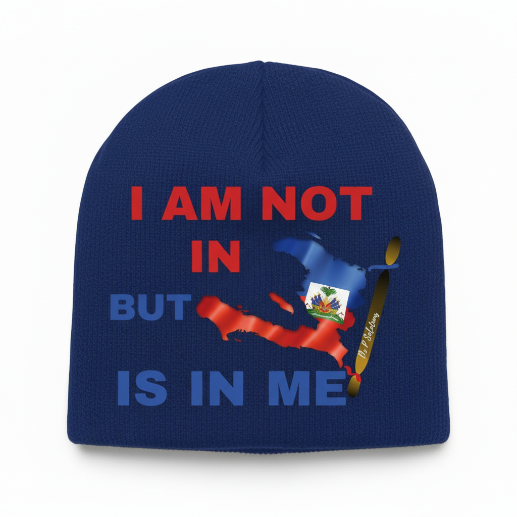 Royal Blue Haiti Pride Beanie