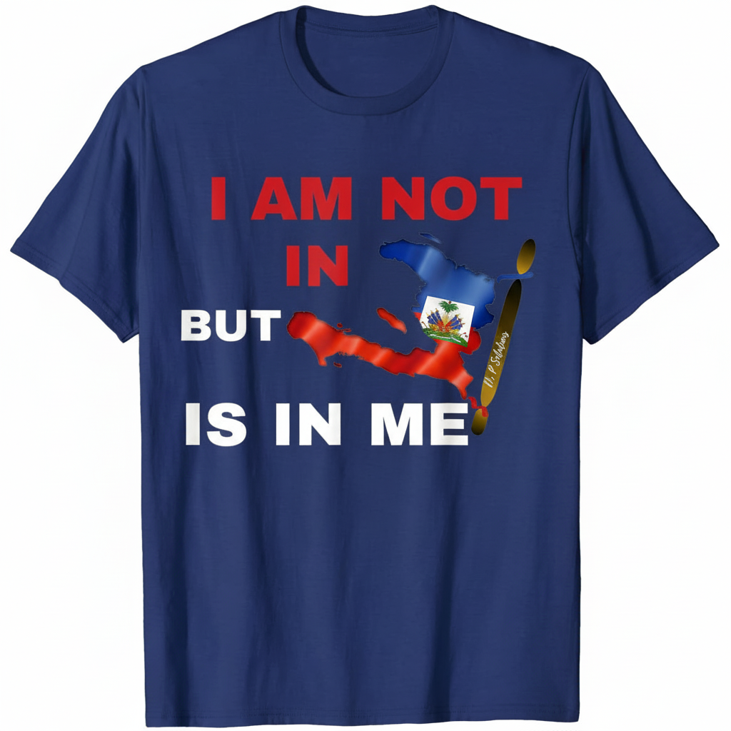 Royal Blue Haiti Pride T-Shirt - Same as Navy