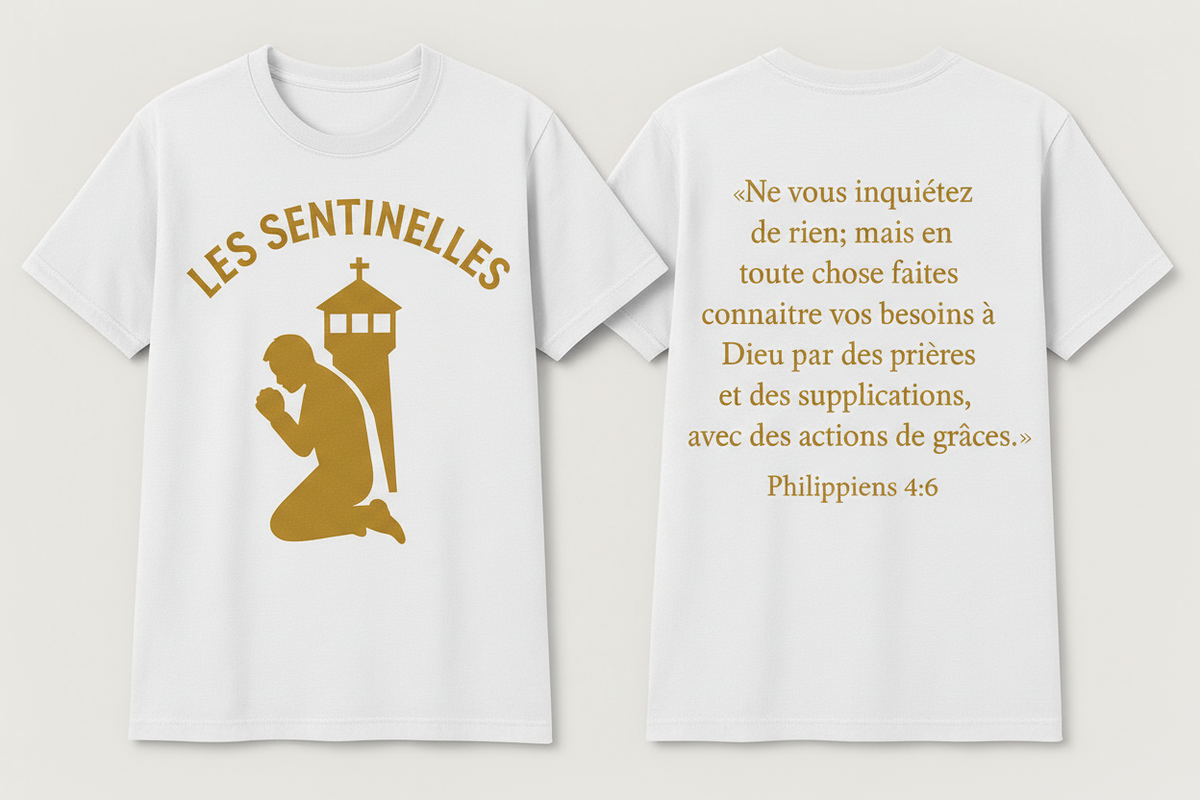 Les Sentinelles - Gold Wordings T-Shirt